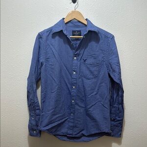 American Eagle Classic Fit Men's Blue Shirt,  Size S